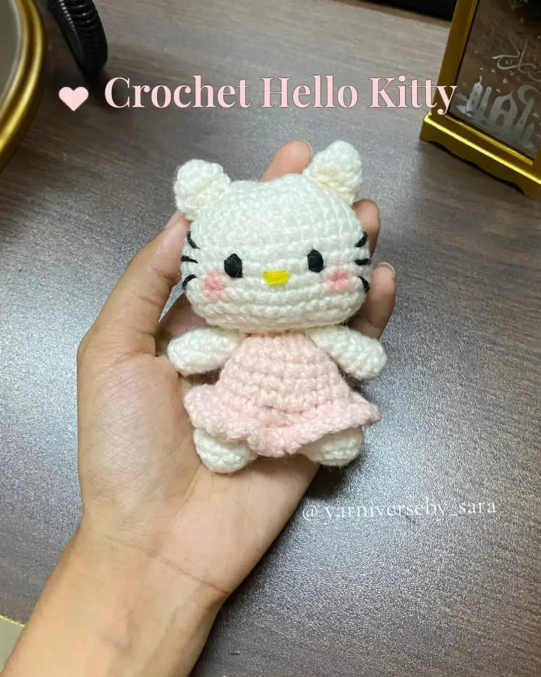 rongila crochet hello kitty